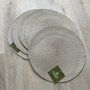 5 pcs Woven Round Placemat Indoor & Outdoor
